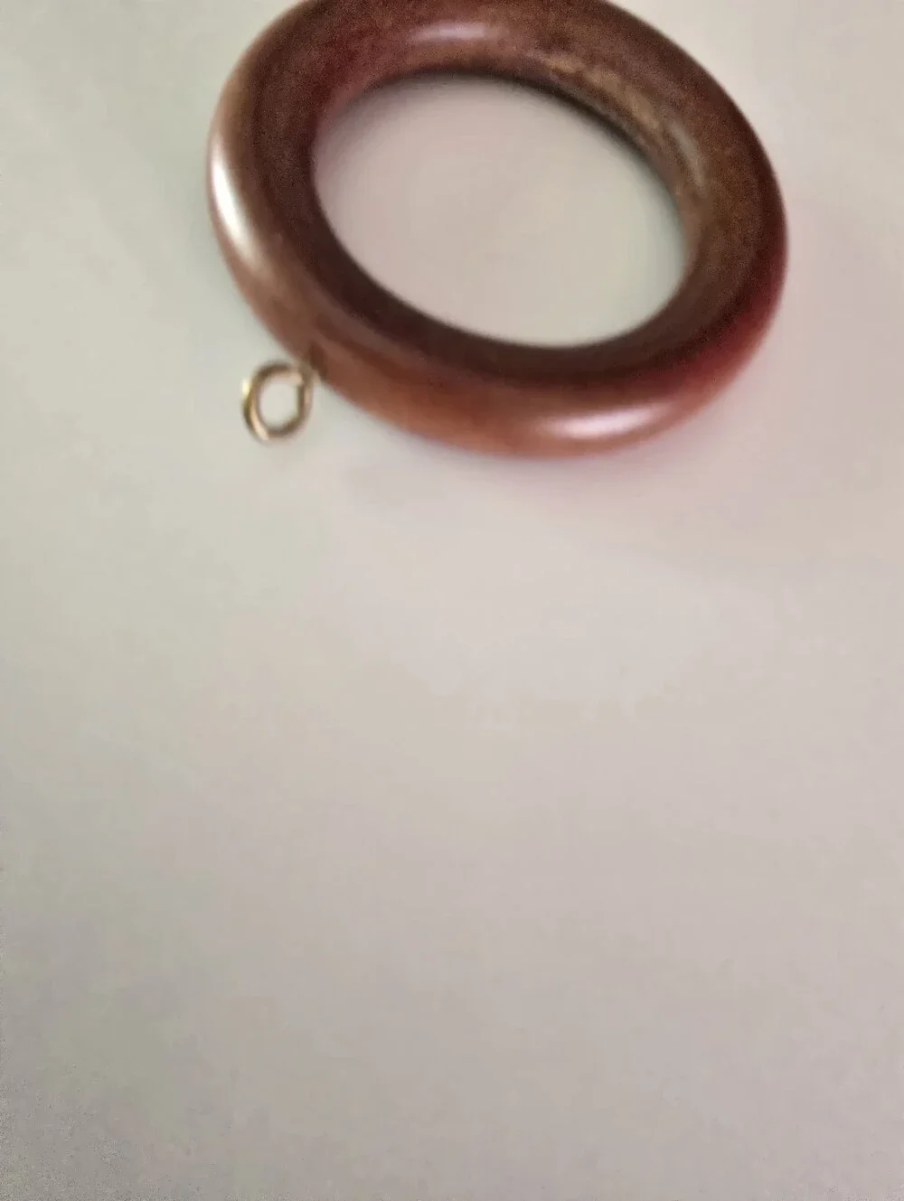 Wooden Wood Curtain Drapery Rings Screw Loop  26 Pcs